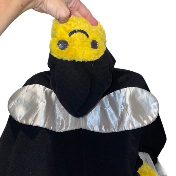 Xhilaration Bee Pajamas Costume Unionsuit Womens M L PJs Hooded Winter - Picture 9 of 10